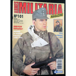 ARMES MILITARIA Magazine n° 101 de décembre 1993 sur les insignes cavalerie française 2° GM
