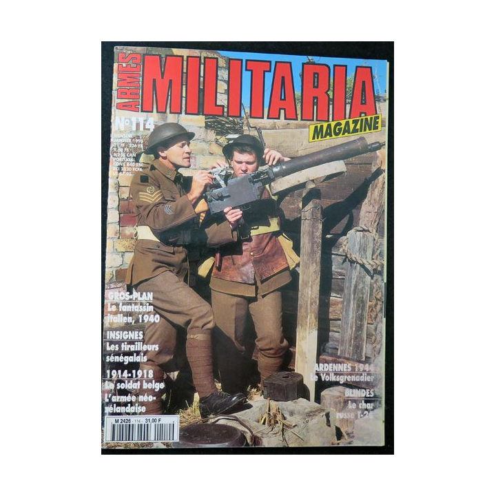 ARMES MILITARIA Magazine n° 114  insignes des tirailleurs sénégalais