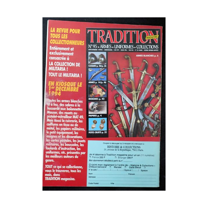 ARMES MILITARIA Magazine n° 114  insignes des tirailleurs sénégalais