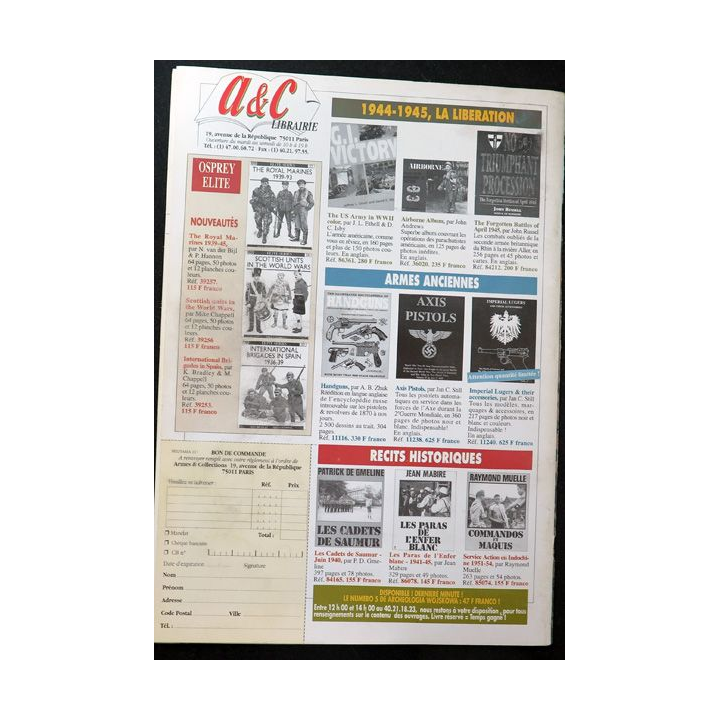 ARMES MILITARIA Magazine n° 117 de avril 1995 sur BEF en Norvège 1940