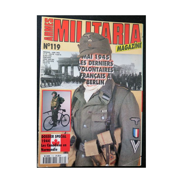 ARMES MILITARIA Magazine n° 119 sur les Canadiens en Normandie