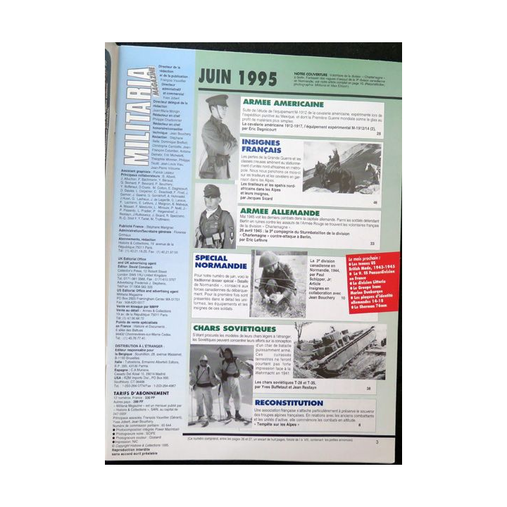 ARMES MILITARIA Magazine n° 119 sur les Canadiens en Normandie