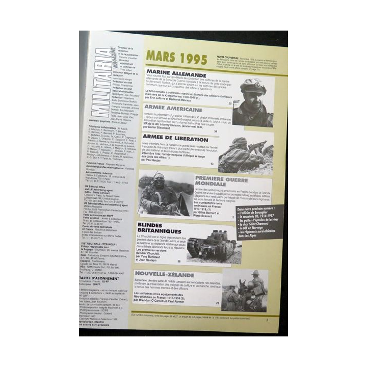 ARMES MILITARIA Magazine n° 116 de mars 1995 sur le char Churchill