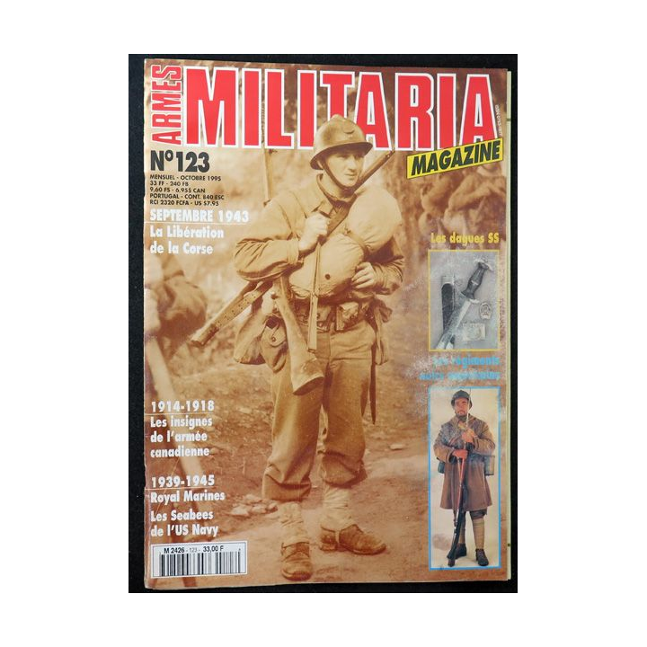 ARMES MILITARIA Magazine n° 123 de octobre 1995 sur les dagues SS