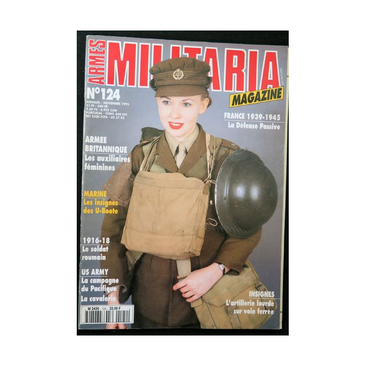ARMES MILITARIA Magazine n° 124 1995 sur la défense passive