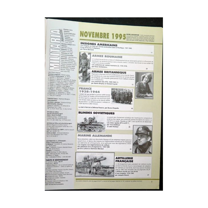 ARMES MILITARIA Magazine n° 124 1995 sur la défense passive
