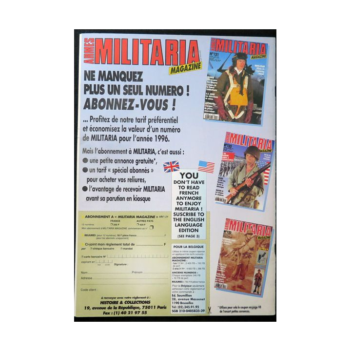ARMES MILITARIA Magazine n° 125 sur les médailles de campagne US 2° GM
