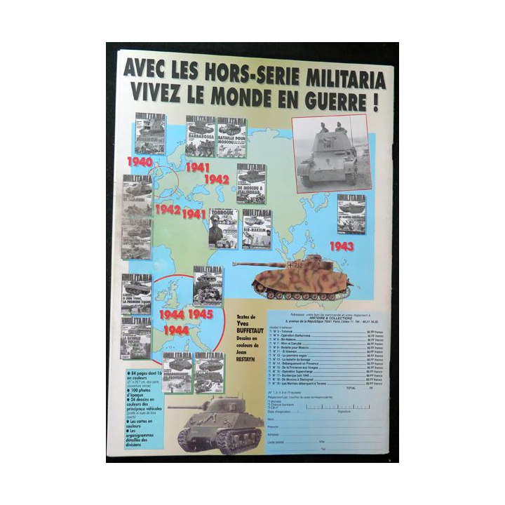ARMES MILITARIA Magazine n° 127 1996 sur la tenue des officiers 1939