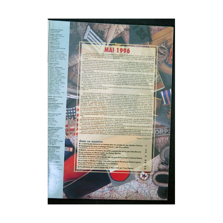 ARMES MILITARIA Magazine n° 130 de mai 1996 sur la skijäger brigade