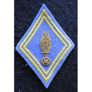 LOSANGE DE BRAS MODÈLE 45 : Ecusson officier du cadre ESM Saint  Cyr Coëtquidan en cannetille
