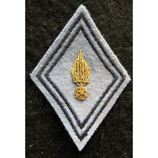 LOSANGE DE BRAS MODÈLE 45 : Ecusson sous officier du peloton préparatoire au concours de l'EMIA (PPEMIA) cannetille