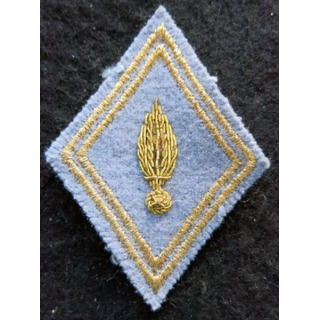 LOSANGE DE BRAS MODÈLE 45 : Ecusson officier du cadre ESM Saint  Cyr Coëtquidan en cannetille