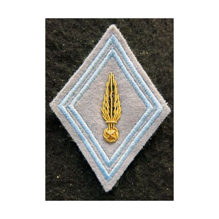 LOSANGE DE BRAS MODÈLE 45 : Ecusson d'officier de l'École nationale des sous-officiers d'active (ENSOA) en cannetille