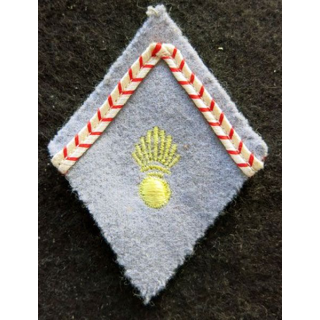 LOSANGE DE BRAS MODÈLE 45 : Ecusson d'élève officier de réserve de l'École militaire de Cherchell (Algérie) en cannetille