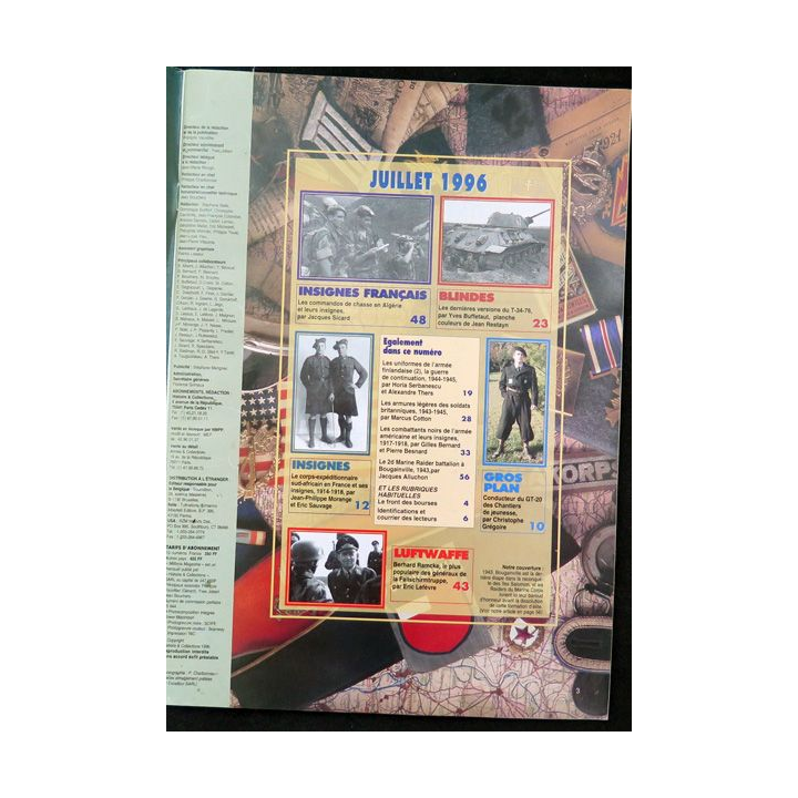 ARMES MILITARIA Magazine n° 132 de juillet 1996 sur les commandos de chasse