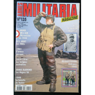 ARMES MILITARIA Magazine n° 135 de octobre 1996 sur l'armée de l'air en 1944