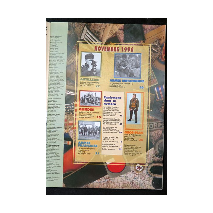 ARMES MILITARIA Magazine n° 136 1996 sur l'armée japonaise 2° GM