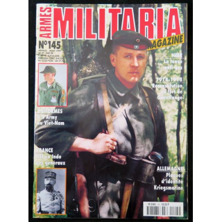 ARMES MILITARIA Magazine n° 145 de août 1997 sur la légion en Indo