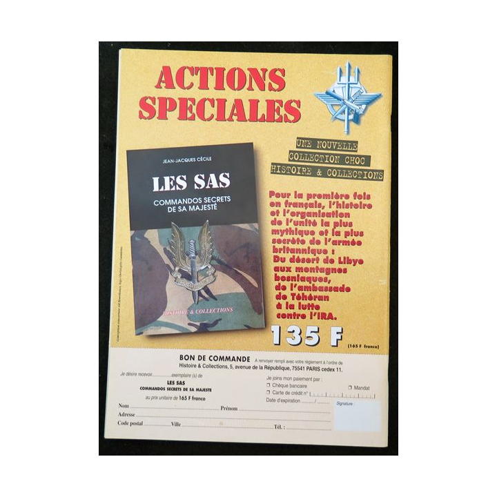 ARMES MILITARIA Magazine n° 145 de août 1997 sur la légion en Indo