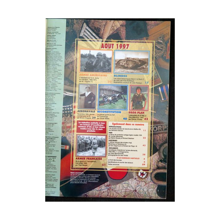 ARMES MILITARIA Magazine n° 145 de août 1997 sur la légion en Indo