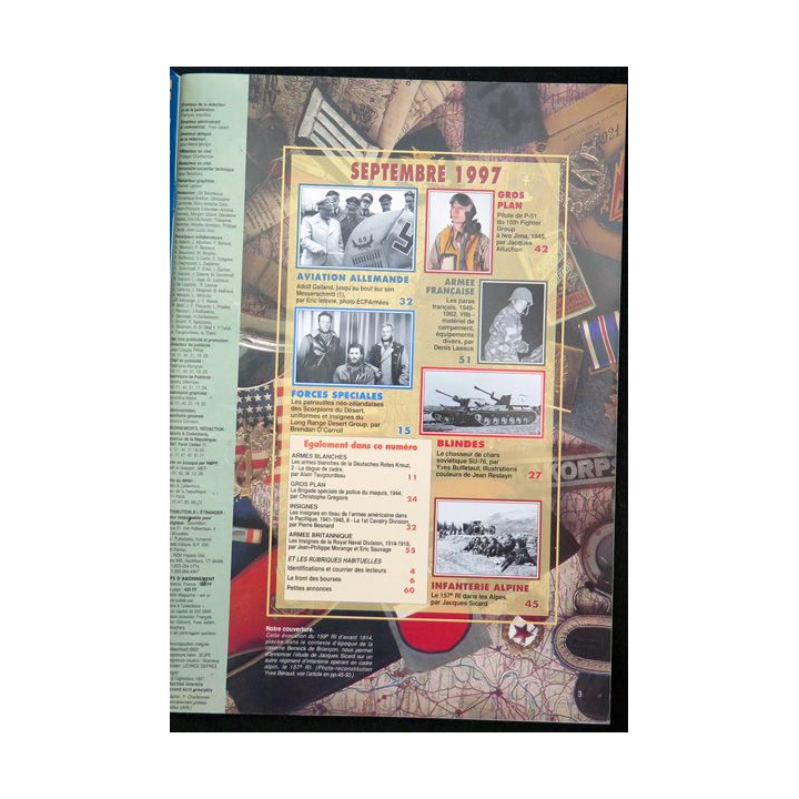 ARMES MILITARIA Magazine n° 146 de septembre 1997 sur le 157° RI