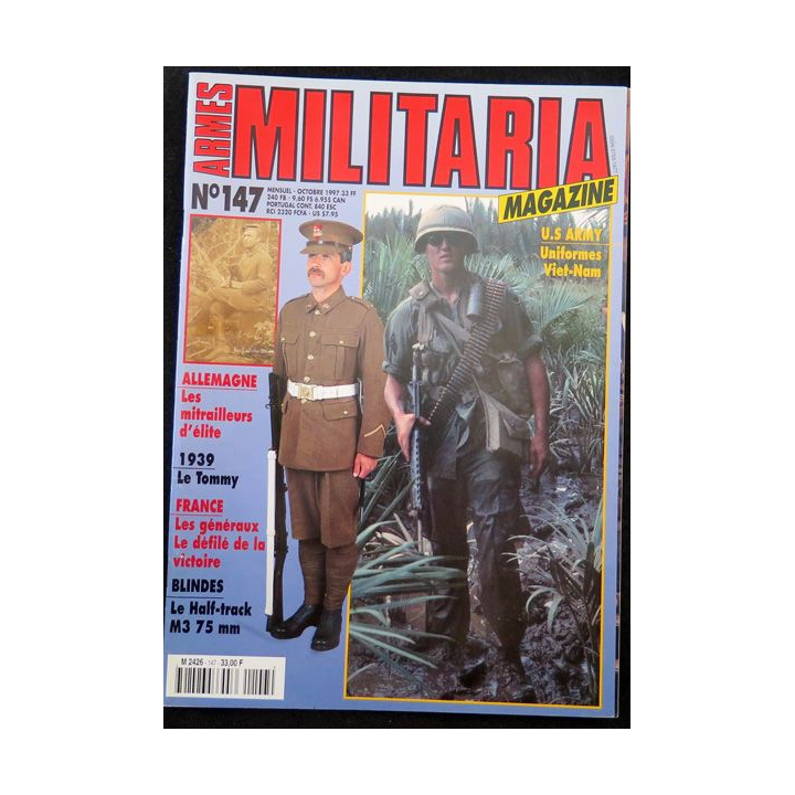 ARMES MILITARIA Magazine n° 147  sur les mitrailleurs d'élite