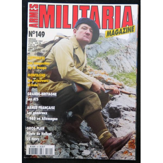 ARMES MILITARIA Magazine n° 149 de décembre 1997 sur les éclaireurs skieurs