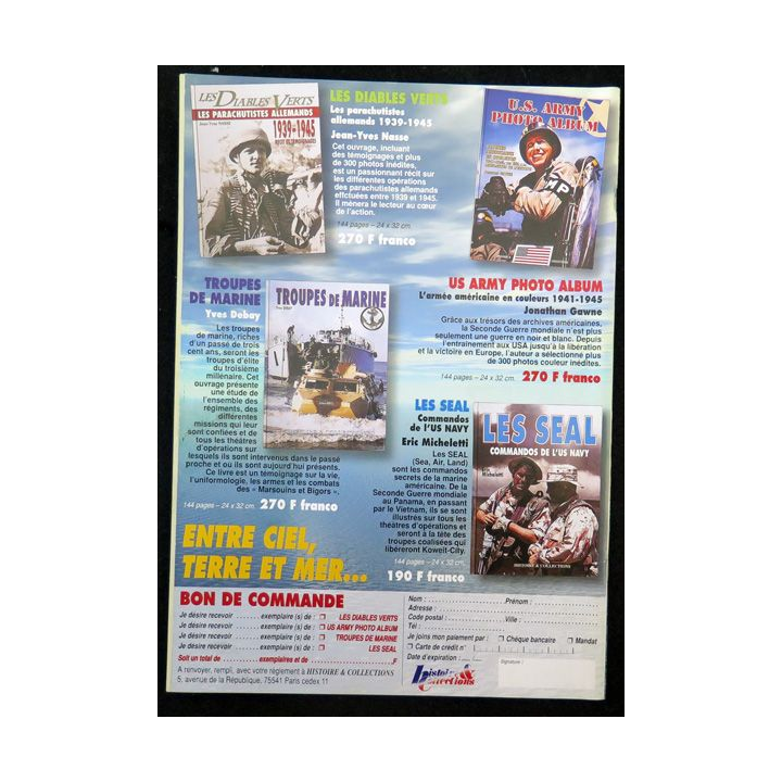 ARMES MILITARIA Magazine n° 153 de avril 1998 sur les tirailleurs