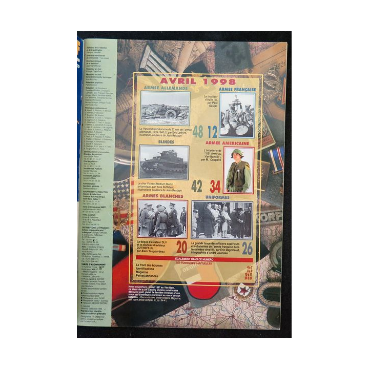 ARMES MILITARIA Magazine n° 153 de avril 1998 sur les tirailleurs