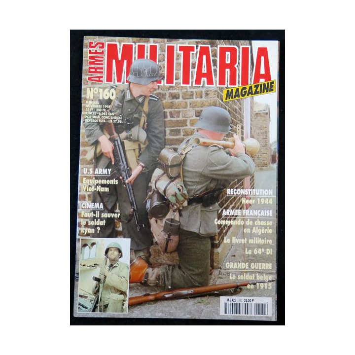 ARMES MILITARIA Magazine n° 160 1998 sur les commandos de chasse
