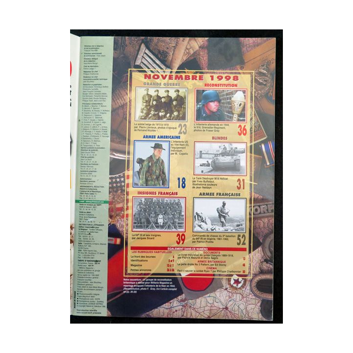 ARMES MILITARIA Magazine n° 160 1998 sur les commandos de chasse