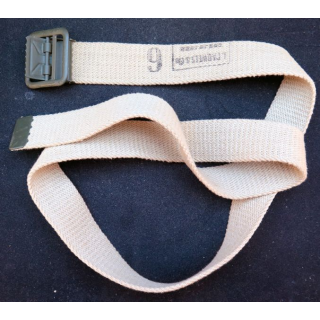 ceinture de pantalon kaki clair boucle laiton vert armé