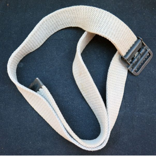 ceinture de pantalon kaki clair boucle laiton vert armé