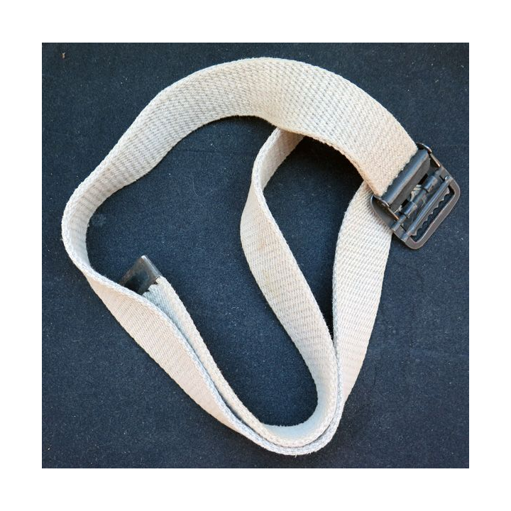 ceinture de pantalon kaki clair boucle laiton vert armé