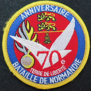 Insigne tissu Gendarmerie nationale 70° anniversaire bataille de Normandie