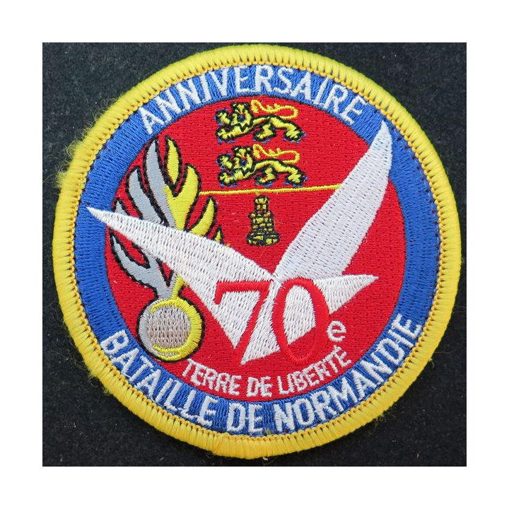 Insigne tissu Gendarmerie nationale 70° anniversaire bataille de Normandie