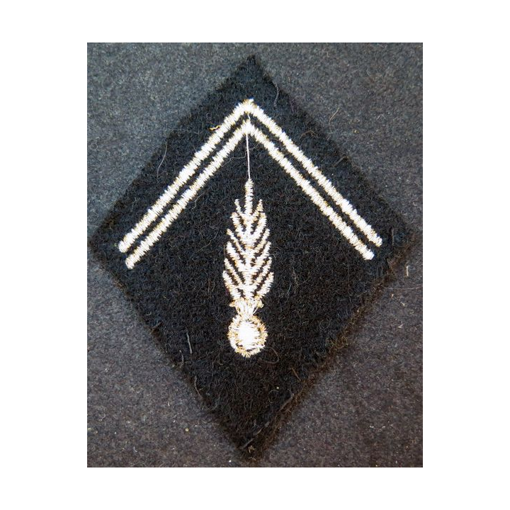 LOSANGE DE BRAS MODÈLE 45 :  modèle Gendarmerie mobile fils dorés métalliques