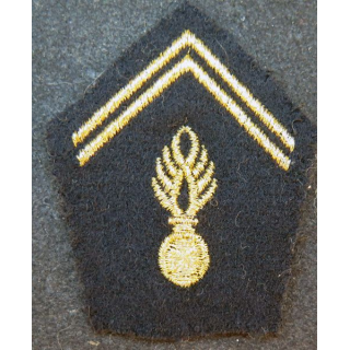 insigne tissu de col  modèle Gendarmerie mobile fils dorés métalliques