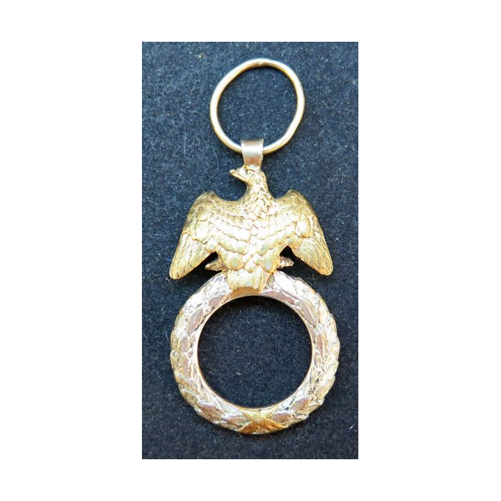 FRANCE : ossature de médaille militaire 2° type napoléon III argent sans le centre