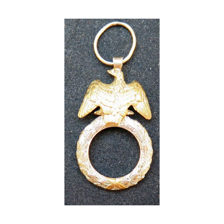 FRANCE : ossature de médaille militaire 2° type napoléon III argent sans le centre