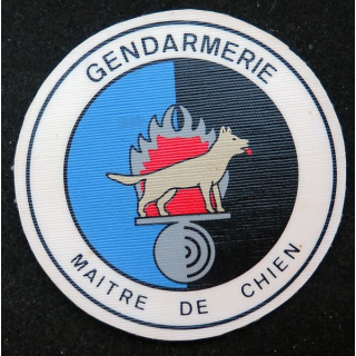 Insigne tissu plastifié Gendarmerie nationale maître de chien