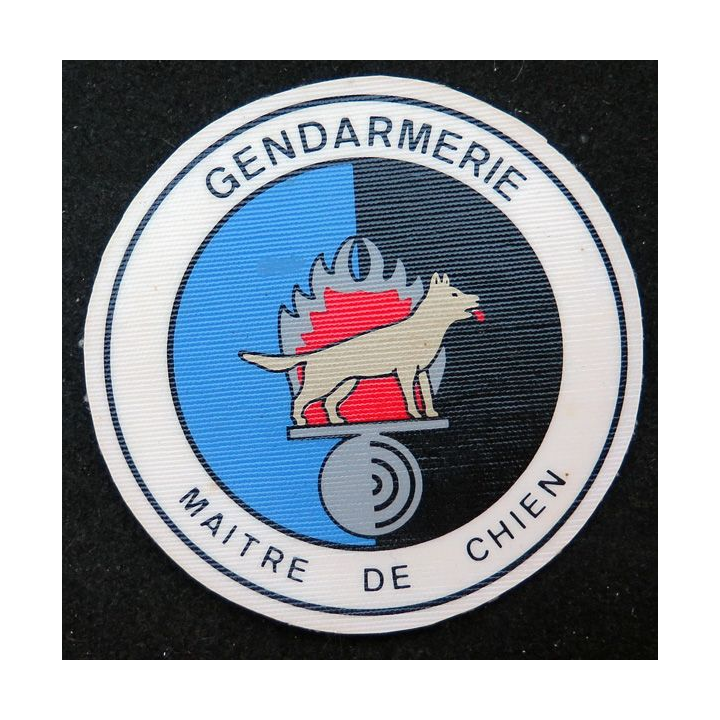Insigne tissu plastifié Gendarmerie nationale maître de chien