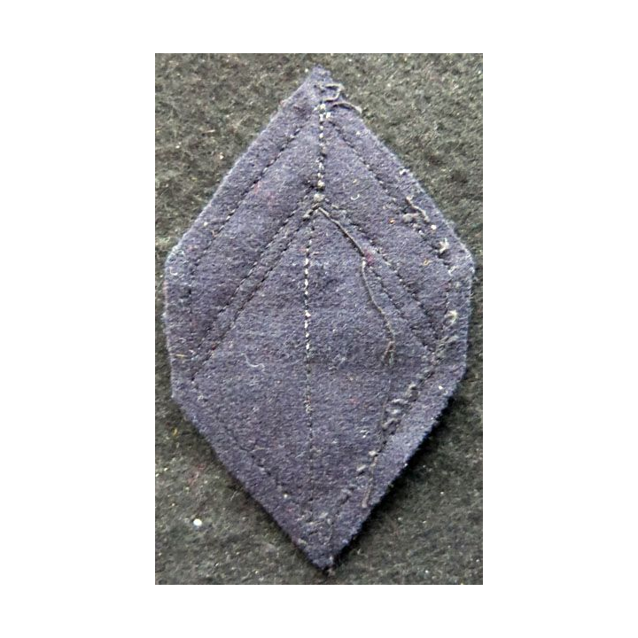 LOSANGE DE BRAS MODÈLE 45 : Ecusson modèle sergent engagé musique d'arme (chasseurs) tenue défilé cannetille