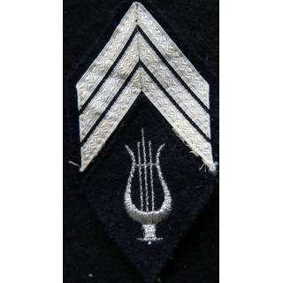 LOSANGE DE BRAS MODÈLE 45 : Ecusson modèle sergent chef de musique d'arme tenue défilé