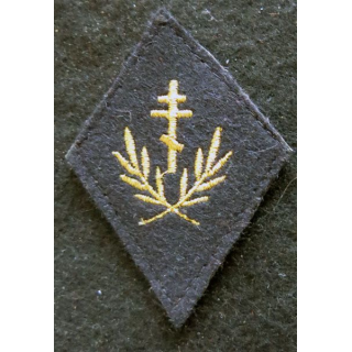 LOSANGE DE BRAS MODÈLE 45 : aumônier orthodoxe fil or (laminette)