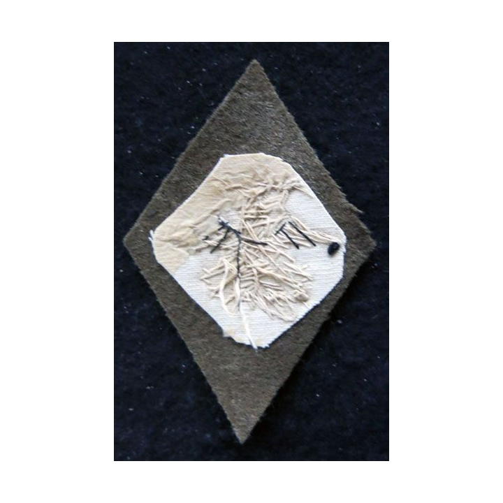 LOSANGE DE BRAS MODÈLE 45 : Ecusson d'ingénieur militaire 1° modèle avant 1958 en cannetille or