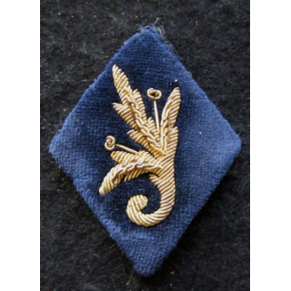 LOSANGE DE BRAS MODÈLE 45 : Ecusson de commissaire général en cannetille or
