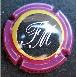 Capsule Muselet de bouteille de champagne Faÿ Michel n° 41 bordeaux