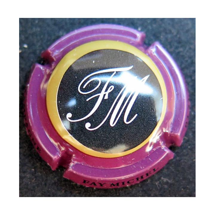 Capsule Muselet de bouteille de champagne Faÿ Michel n° 41 bordeaux