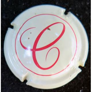 Muselet champagne G.H Martel cuvée romance n° 25a jaune crème et rouge